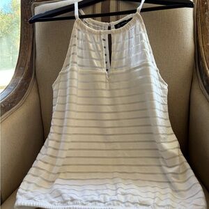 INC International Concepts White Sheer Blouse